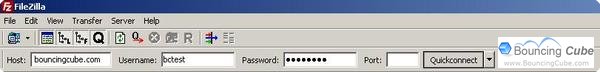 Filezilla Quick Connect